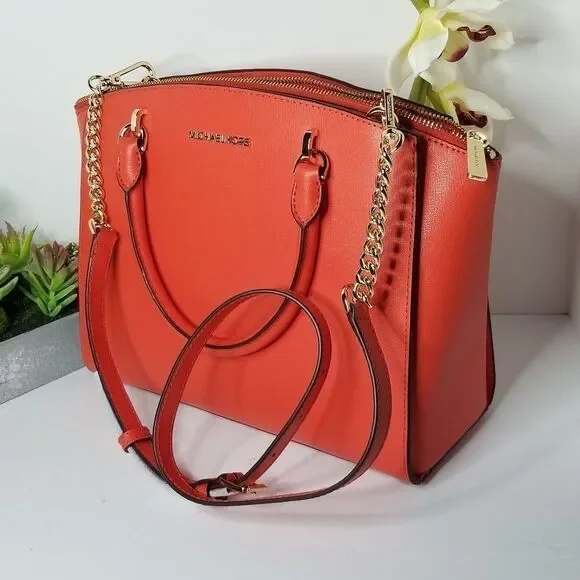 🆕️💥MK lg Satchel Leather in Mandarin - Picture 5 of 15